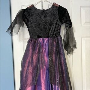 Enchanting Purple and Black Kids Costume